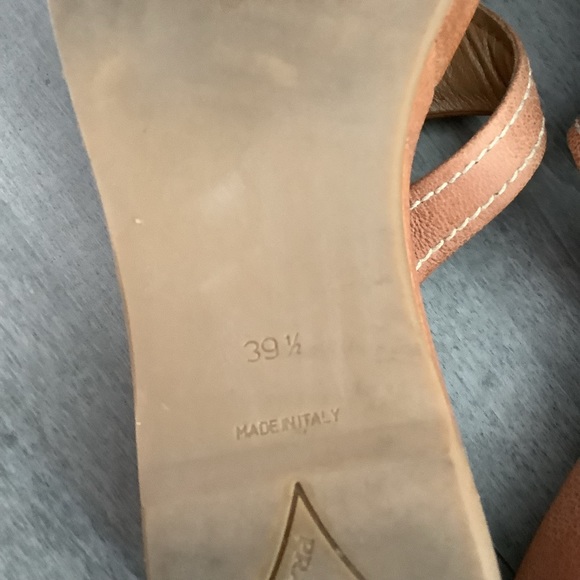 Prada logo T strap wedge sandals - Picture 5 of 6